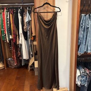 Showpo Brown Maxi Dress